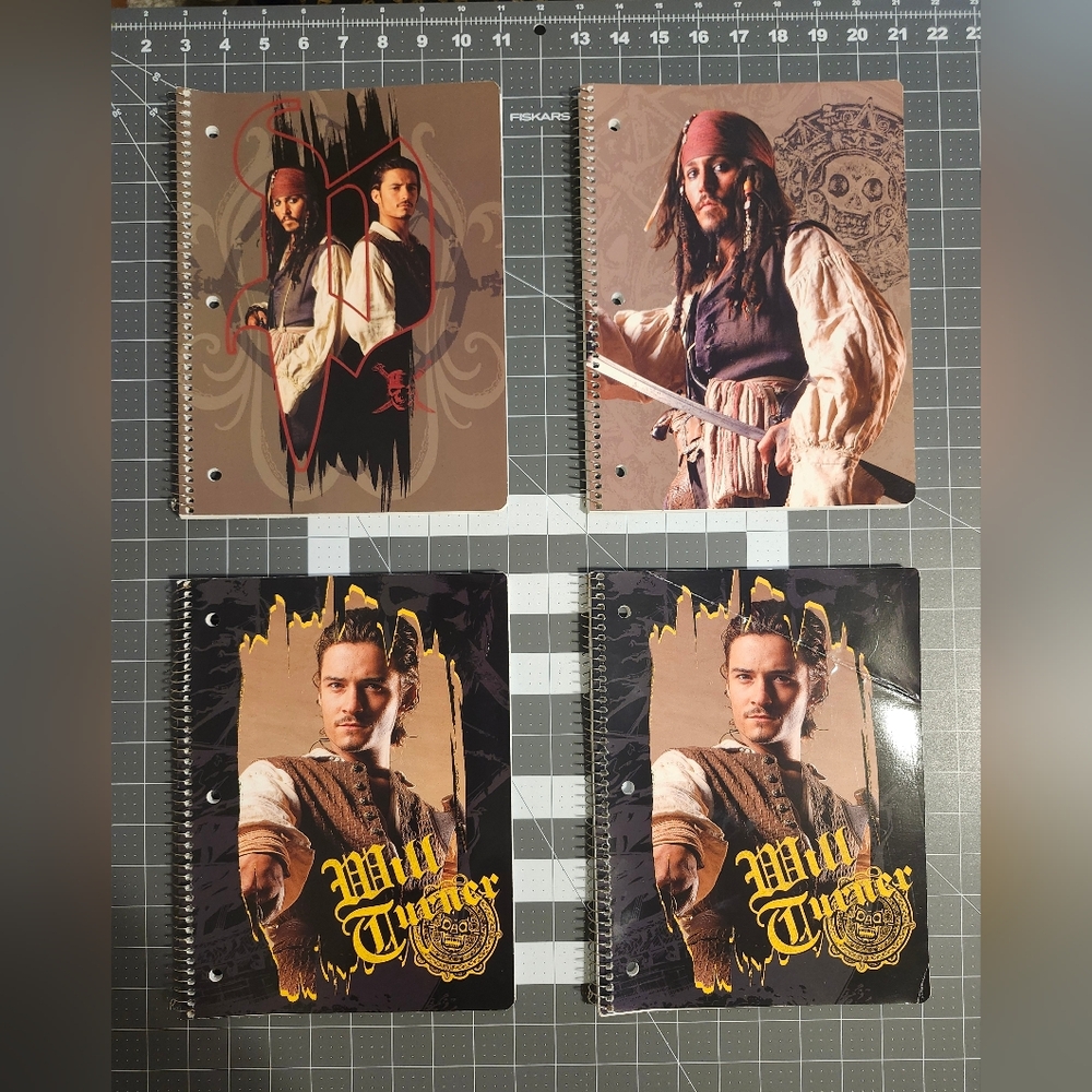 NEW Pirates of the Caribbean Themed Spiral Notebooks
